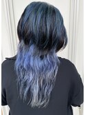 ブルーウルフカット【広島派手髪】【広島ハイトーン】