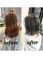 パプスドコワフュール 甲子園口店(Pap's de coiffeur) デザインのあるブリーチカラーや白髪ぼかしもお任せください♪