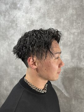 スピン 本八幡(SPIN) ベリーショート/ダークアッシュ/ニュアンスパーマ/韓国マッシュ