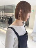 タッセルカット/ミニボブ/ベージュブラウン