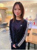 小顔フェイスレイヤーカットミディアム×髪質改善トリートメント