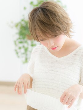 ネル 仙台(Nelu) 仙台/髪質改善/外国人風グラデーション♪フェザーショートa