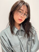 似合わせカットメルティカラーフェミニンウェーブミディアムボブ