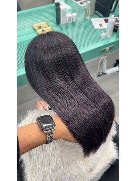 エイト 川崎店(EIGHT) 暗めのパープル[髪質改善/ブリーチ/ダブルカラー/川崎］