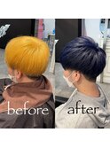 メンズマッシュ【ネイビーブルー】