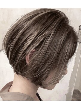 ヴィークス ヘア(vicus hair) グレージュハイライトダブルカラーケアブリーチ30代40代