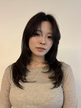 ノラ ヘアーサロン(NORA HAIR SALON) ハッシュカットレイヤーカット顔まわりレイヤー毛流れヘア