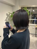 グラフ 銀座(GRAFF) ピンクブラウン/切りっぱなしボブ【銀座】