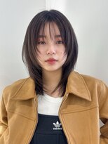 アンアミ シブヤ(Un ami shibuya)&nbsp;【Unami】ミディアムレイヤー/レイヤー/グレージュ