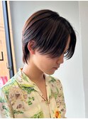 センターパート/ニュアンスパーマ/カルマパーマ/メンズ/眉毛