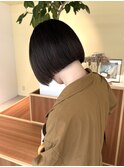 20代、30代、40代切りっぱなしボブ/ストレート/ボブ