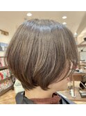 白髪ぼかしカラー白髪ぼかしハイライト大人ショート30、40、50代
