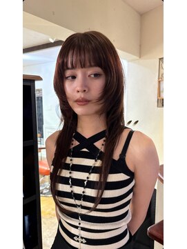 ヘアラウンジ アンリオ(hair lounge an rio) ベージュ×顔周りレイヤー