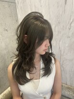 ロンドルピナス 小倉(Lond Lupinus) 黒髪カタログ/オリーブグレー/ココアベージュ/小顔に見せるヘア