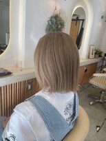 ザイエロー(THE YELLOW)&nbsp;きりっぱボブのハイトーンカラー♪