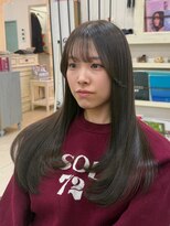 ヘアーアンドメイク シークタチカワ 立川店(Hair&Make Seek)&nbsp;【古澤】ほんのりレイヤー ブリーチなしオリーブグレージュ