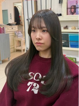 ヘアーアンドメイク シークタチカワ 立川店(Hair&Make Seek) 【古澤】ほんのりレイヤー ブリーチなしオリーブグレージュ