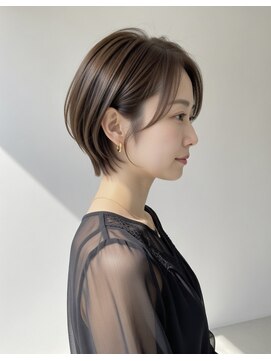 ゲイン(Gain) ショートカットx白髪ぼかしx髪質改善x縮毛矯正xダブルカラー