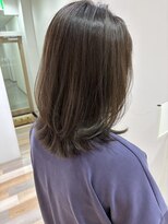 ファースト 泉中央店(first)&nbsp;オリーブグレージュ、レイヤーカット、イルミナカラー