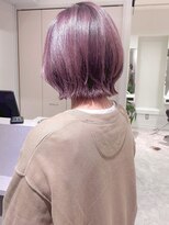 ピークス 千葉店(Peaks)&nbsp;ダークパープル/髪質改善/ショートボブ/韓国/20代30代40代50代