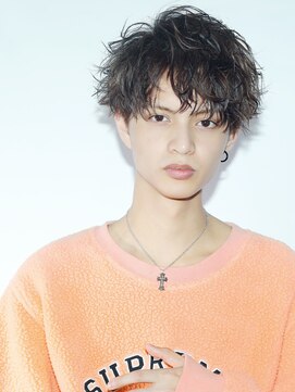 リップス 池袋(LIPPS) スパイラルパーマショートレイヤーソフトツーブロックマッシュ