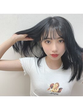 ガーランドウメダ(Garland umeda) インナーカラーネイビー×ダークブルーグレー