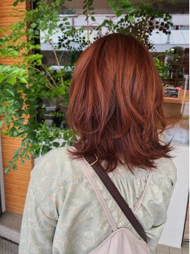 ヒカリスヘアー 吹田店 ＃オレンジブラウン