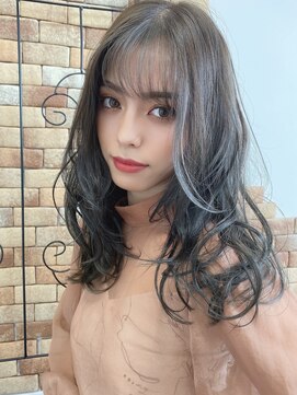 ルービック 難波(Rubik's) 大人かわいい無造作ウェーブ・透明感カラー・ブルージュ