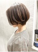 Liberte銀座 大人可愛い小顔ショート×アッシュベージュ