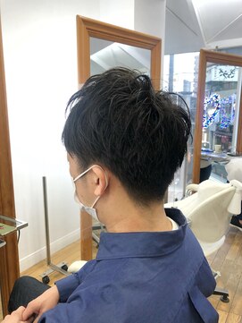ヘッズ 本八幡店(HEADS) かき上げヘア　ニュアンスマッシュ　サイドパート　韓国マッシュ