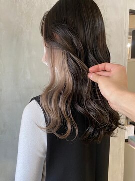 サクラ オモテサンドウ(SAKURA) イヤリングカラー　インナーカラーベージュ