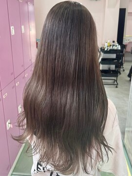 ゲーム バイ アランスミシー 横浜(GAME by Alan Smithee) ダブルカラーミルクティーアッシュカラーケアブリーチ韓