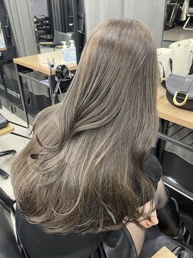 アリュウル 表参道(ALLURE) 韓国ヘア 2wayバング 顔まわりカット表参道No.1 グレージュ