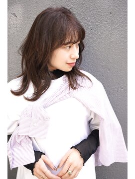 ブゾン(buZon) 【buZonブゾン 顔周りレイヤー×ショコラブラウン