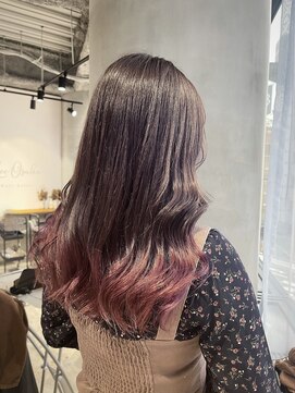 リーオオサカ(Lee Osaka) 【カット+グラデーション】ラベンダー×パープル/新出奈津樹