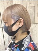 ミルクティーベージュ+インナー水色/10代20代