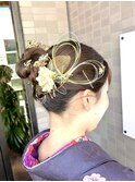 成人式　卒業式　水引ヘアセット　辻堂