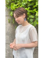 ロンド レグリーズ 立川(Lond leglise)&nbsp;ショート×顔周り×前髪×シルキーベージュ×グレージュカラー