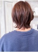 福山キャアリー小顔補正立体カット20代30代40代大人外ハネウルフ