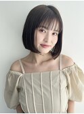 簡単まとまる◎ミニマム小顔ボブ*前髪ありボブ*大人ボブ*丸顔
