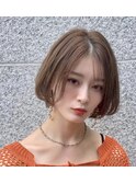 前髪長めボブ