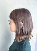ラフな外ハネ　ナチュラルセミディ