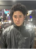 【刈り上げスパイキーショート】短髪/メンズカット/メンズパーマ
