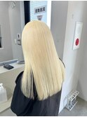 ホワイトブロンド抜きっぱなしブリーチケアブリーチダブルカラー