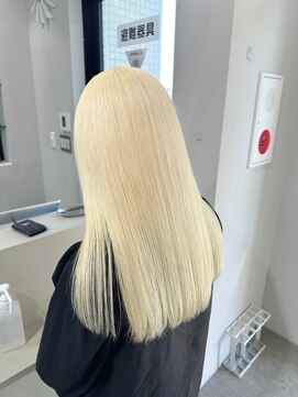 リグ 横浜(Lig.) ホワイトブロンド抜きっぱなしブリーチケアブリーチダブルカラー
