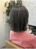 #切りっぱなしボブ/ハイライト