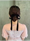 ベロアリボンアレンジ