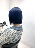 ダブルカラー/黒髪/ボブルフ/ネビージュ/原宿/前髪/ボブ