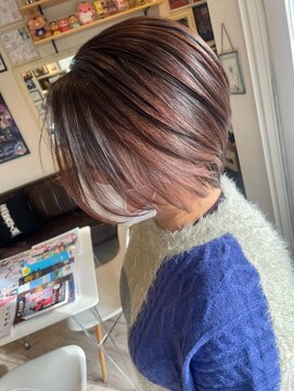 ショートレイヤー★イヤリングカラー