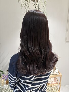 マロウイヴ(mallow eve) 《花屋併設の美容院》パープルカラー×冬